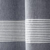 Tucker Stripe Yarn Dyed Cotton Knotted Tassel Shower Curtain