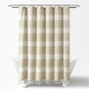 Tucker Stripe Yarn Dyed Cotton Knotted Tassel Shower Curtain