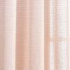 Farmhouse Ombre Stripe Grommet Sheer Window Curtain Panel Set