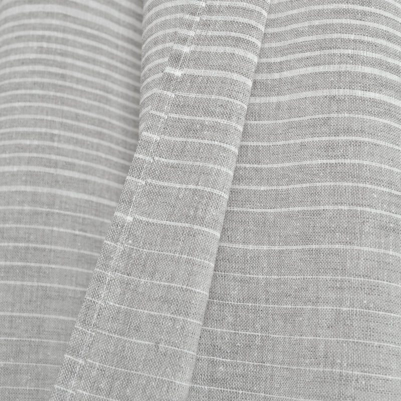 Farmhouse Ombre Stripe Grommet Sheer Window Curtain Panel Set