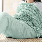 Mermaid Ruffle Mermaid Shape Sherpa Throw