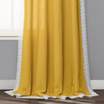 Rosalie Faux Linen Window Panel Set