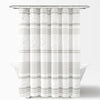 Urban Diamond Stripe Woven Tufted Recycled Cotton Shower Curtain