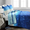 Space Star Ombre Reversible Quilt Set