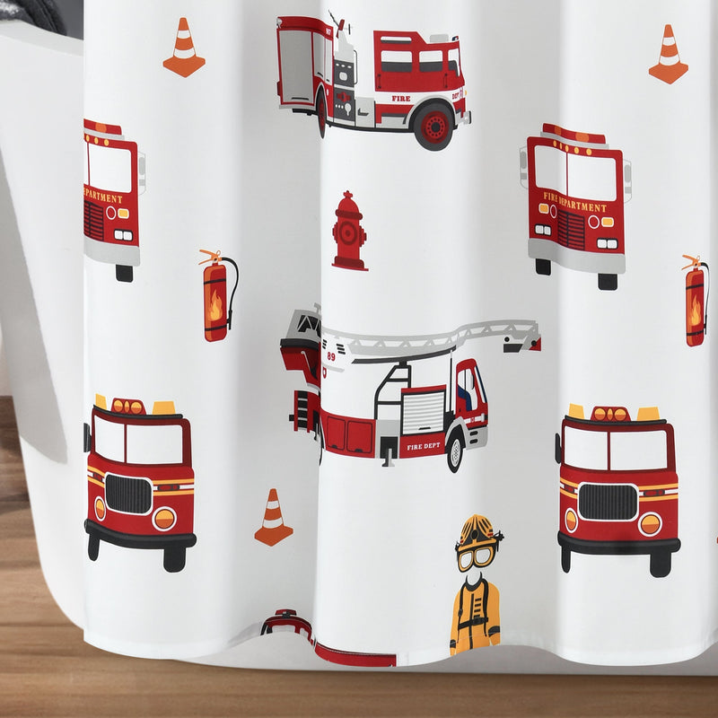 Fire Truck Shower Curtain