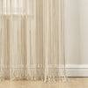 Boho Macrame Textured Cotton Window Curtain