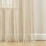 Boho Macrame Textured Cotton Window Curtain