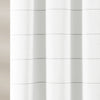 Stripe Yarn Dyed Tassel Fringe Woven Cotton Shower Curtain