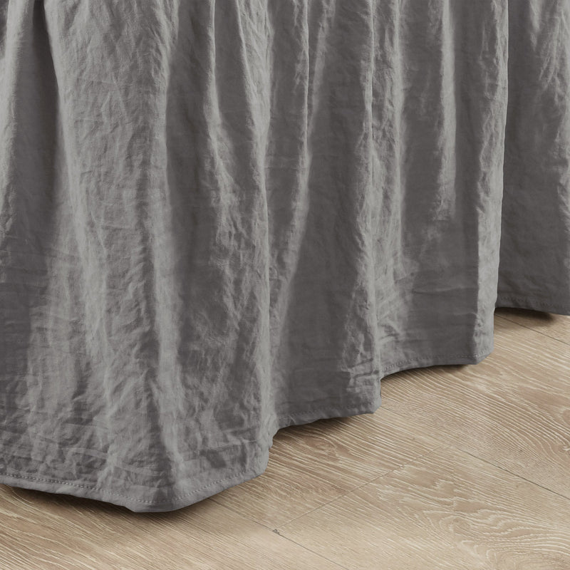 Ruched Ruffle Elastic Easy Wrap Around Bed Skirt