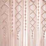 Boho Macrame Textured Cotton Window Curtain