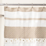 Malaika Stripe Cotton Shower Curtain