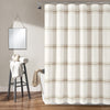 Farmhouse Stripe 100% Cotton Shower Curtain
