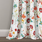 Clarissa Floral Room Darkening Window Curtain Panel Set