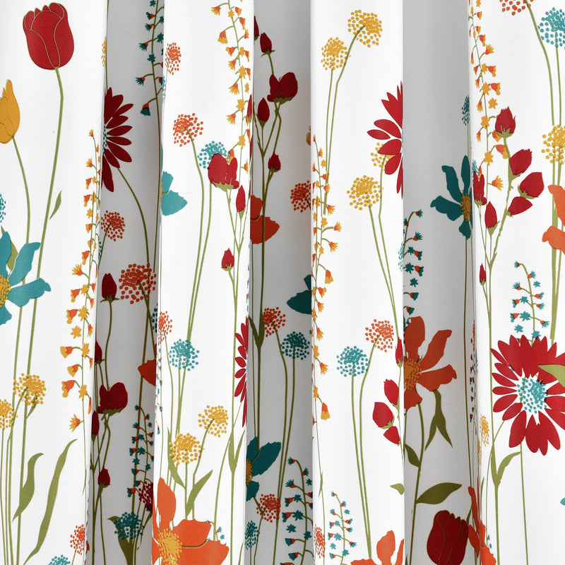 Clarissa Floral Room Darkening Window Curtain Panel Set
