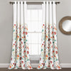 Clarissa Floral Room Darkening Window Curtain Panel Set