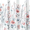 Clarissa Floral Room Darkening Window Curtain Panel Set