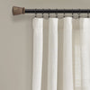 Linen Button Window Curtain Panel