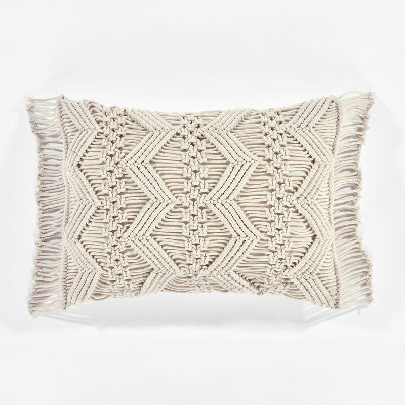 Studio Chevron Macrame Decorative Pillow Cover