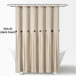 Linen Button Shower Curtain