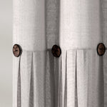 Linen Button Shower Curtain