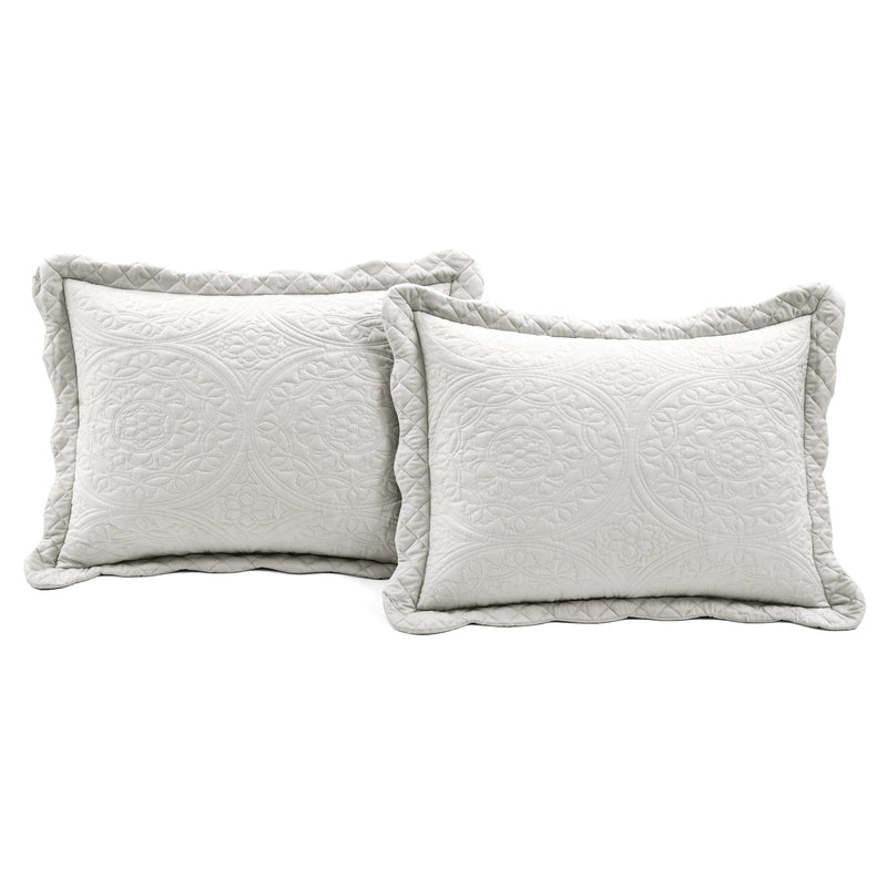 Medallion Scallop Oversized Bedspread Set