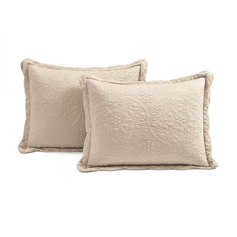 Medallion Scallop Oversized Bedspread Set