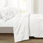 Ruched Chevron Comforter Set