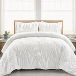 Ruched Chevron Comforter Set