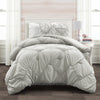 Ruched Chevron Comforter Set