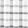 Stripe Woven Textured Yarn Dyed Recycled Cotton Shower Curtain