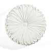 Round Pleated Soft Velvet Decorative Pillow