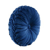 Round Pleated Soft Velvet Decorative Pillow