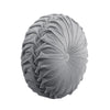 Round Pleated Soft Velvet Decorative Pillow