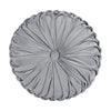 Round Pleated Soft Velvet Decorative Pillow