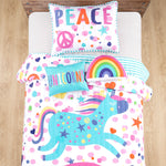 Unicorn Rainbow Quilt Set