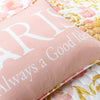 Watercolor Rose Paris Glitter Reversible Quilt Set