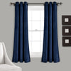 Prima Velvet Solid Grommet Light Filtering Window Curtain Panel Set