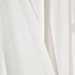 Linen Button Pinched Pleat Window Curtain Panel