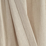 Linen Button Pinched Pleat Window Curtain Panel