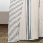 Farmhouse Stripe Reversible Cotton Quilt Set