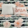 Amara Watercolor Rose 7 Piece Comforter Set