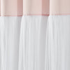 Tulle Skirt Colorblock Shower Curtain