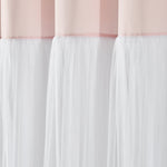 Tulle Skirt Colorblock Shower Curtain