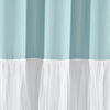 Tulle Skirt Colorblock Shower Curtain