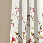 Neela Birds Light Filtering Window Curtain Panel Set