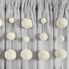 Boho Pom Pom Tassel Faux Linen Window Curtain Panel