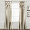 Boho Pom Pom Tassel Faux Linen Window Curtain Panel
