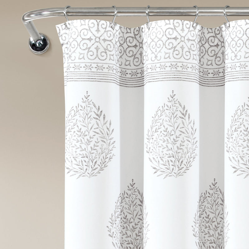 Teardrop Leaf Shower Curtain