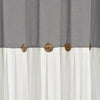 Linen Button Shower Curtain