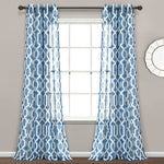 Edward Trellis Sheer Window Curtain Panel Set